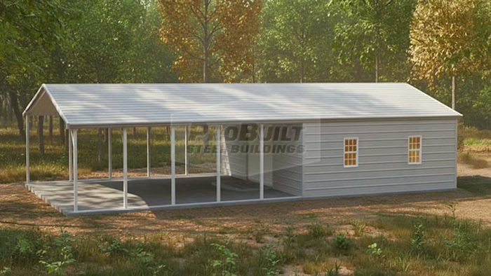 24x46 Regular Roof Utility Building