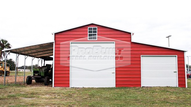 44x21 Horizontal Roof Metal Barn