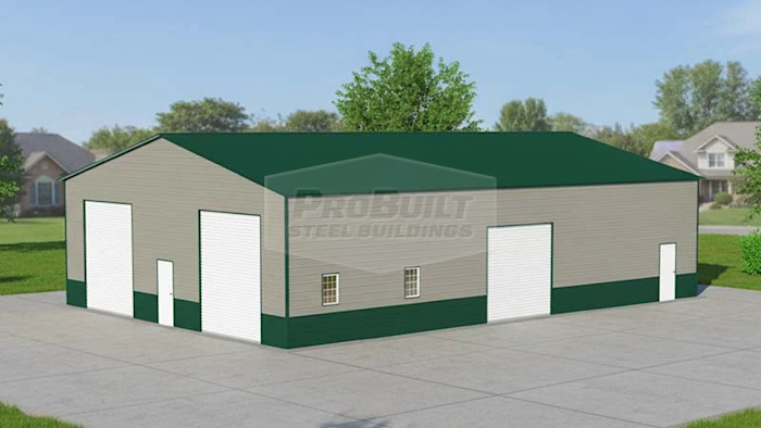 40x60 Vertical Roof Garage