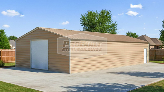 30x65 Vertical Steel Garage