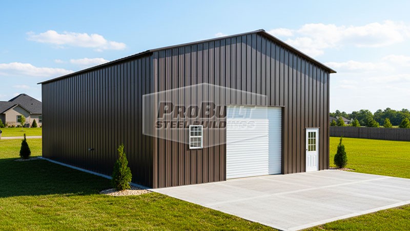 30x50 Vertical Roof Garage
