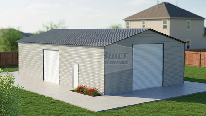 30x51 Vertical Roof Garage