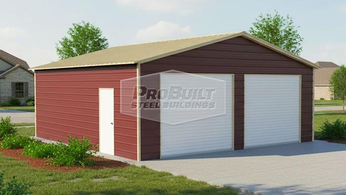 24x25 Metal Garage