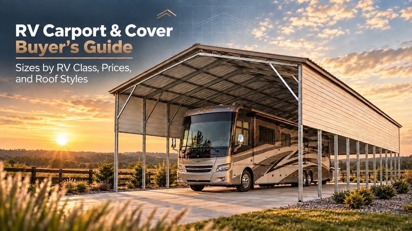 thumbnail-RV Carport & Cover Buyer's Guide: Sizes by RV Class, Prices, and Roof Styles