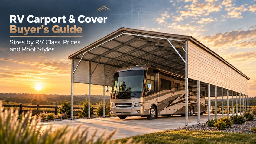 thumbnail-RV Carport & Cover Buyer's Guide: Sizes by RV Class, Prices, and Roof Styles