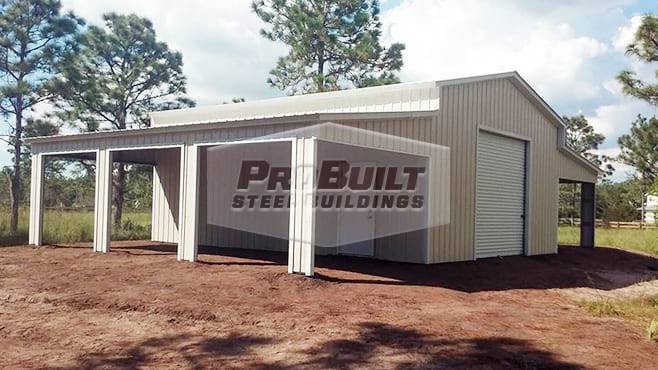 42x36x12 Vertical roof Carolina barn