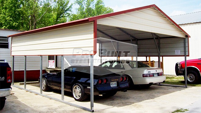 22x21 A-Frame Roof Carport