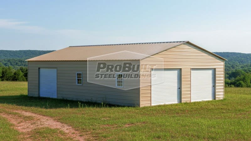 3 Storage Building 48x60 Storage Building - Probuilt Steel Buildings
