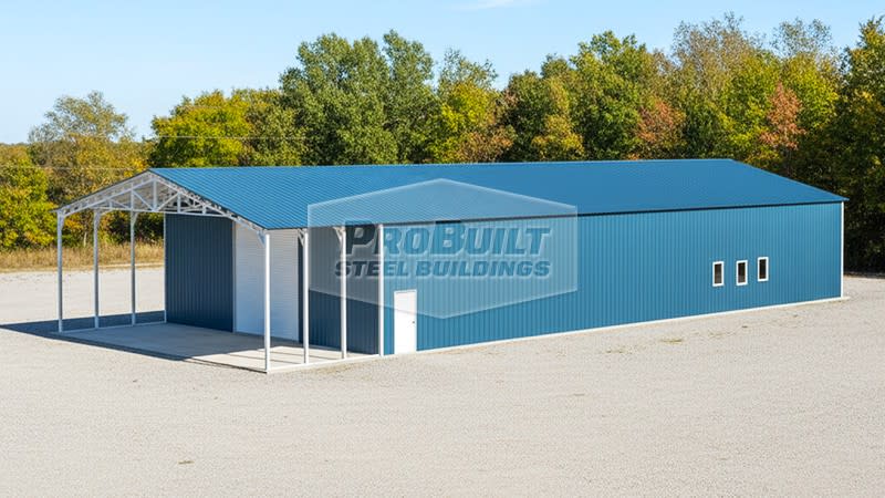40 Unit Building 20x40 Utility Building - Probuilt Steel Buildings