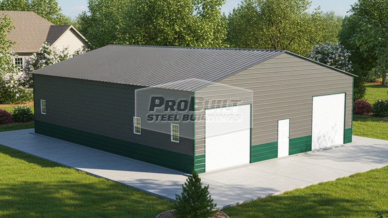 40x50 Vertical Roof Garage