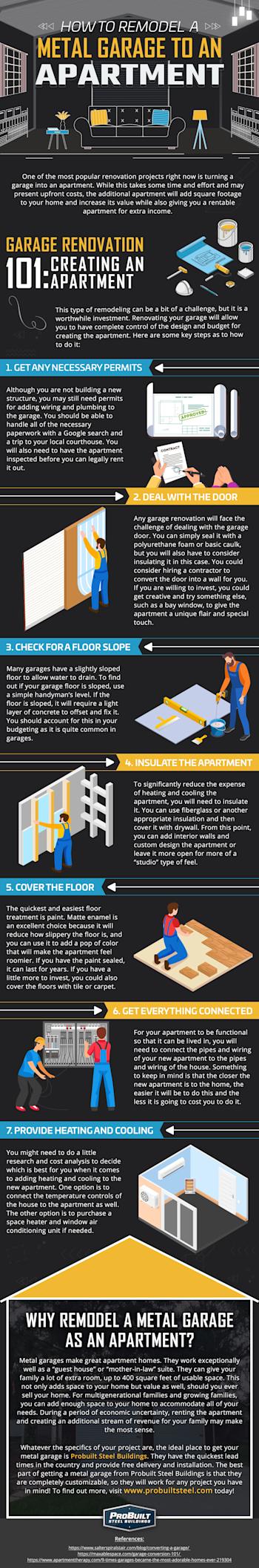 How to Remodel a Metal Garage to an Apartment?
