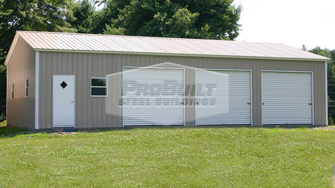 24x46 Vertical Roof Garage