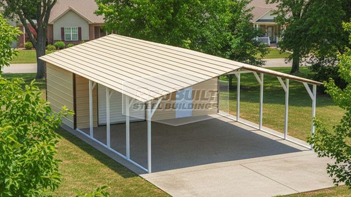 18x30 Boxed Eave Utility Carport