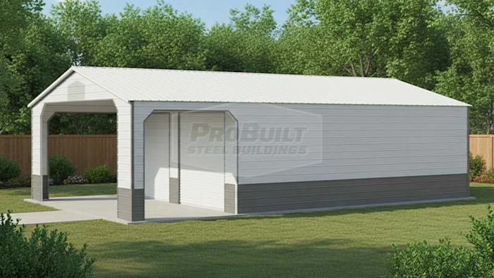 26x41 Vertical Roof Utility Garage