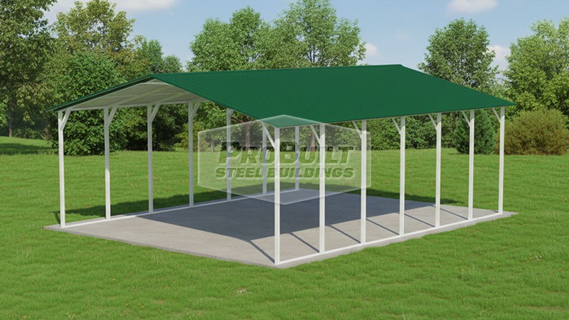 24x30 Vertical Roof Carport