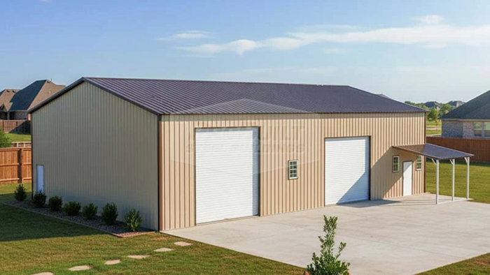 50x61 Vertical Roof Garage