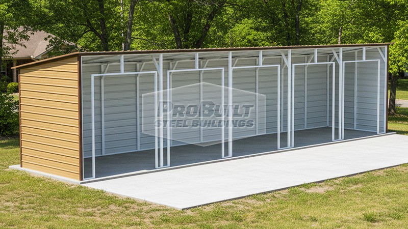 10x50 Standalone Metal carport