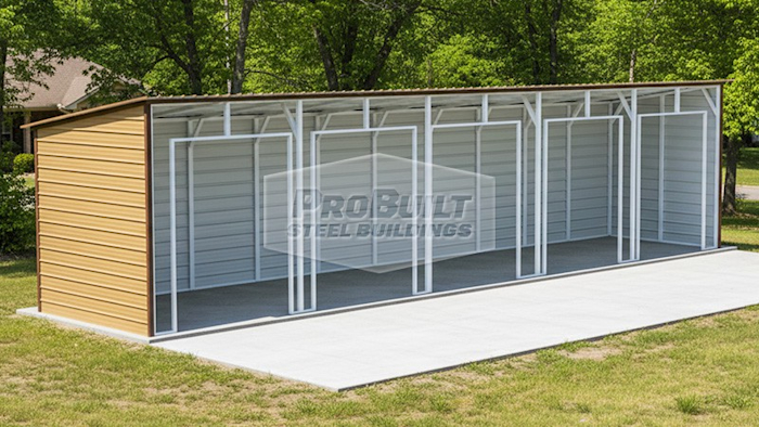 10x50 Standalone Metal carport