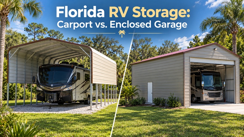 thumbnail-Preparing Your RV for Florida Snowbird Season: Carports vs. Enclosed RV Garages