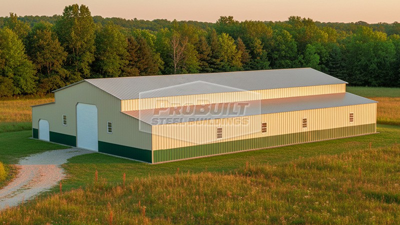 54x80 Carolina Barn - Probuilt Steel Buildings