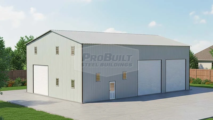 40x60 Vertical Steel Garage