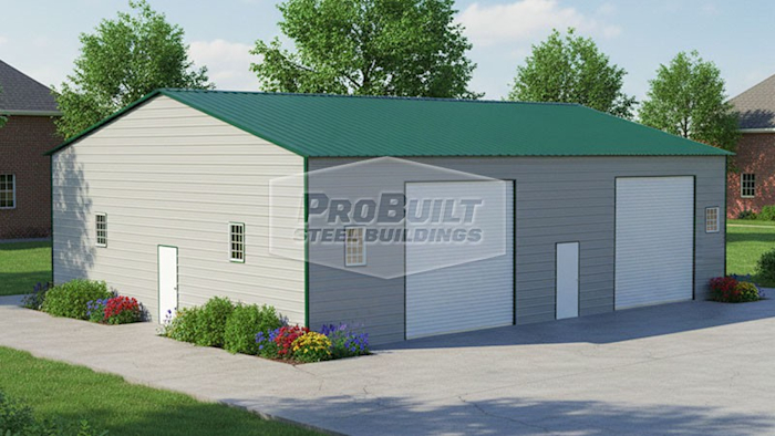 40x51 Vertical Roof Garage