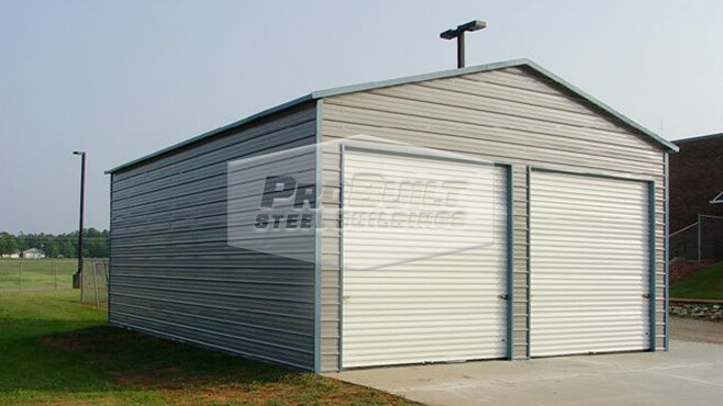 24' x 31' x 12' A-frame double garage