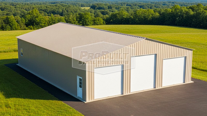 40x60 Vertical Roof Steel Garage