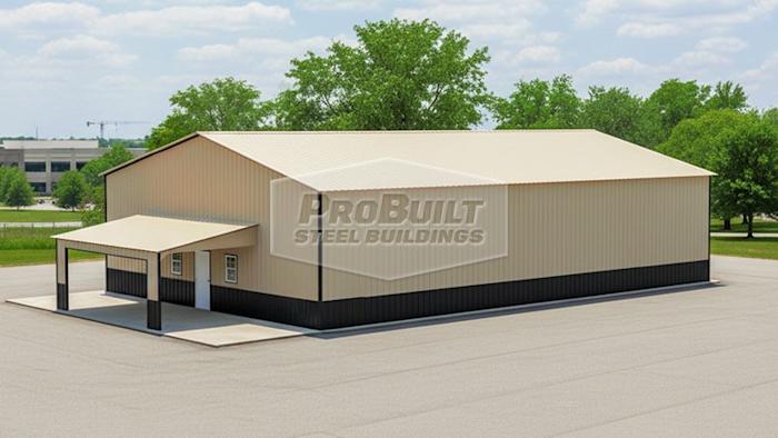 40x60 Garage With Lean To