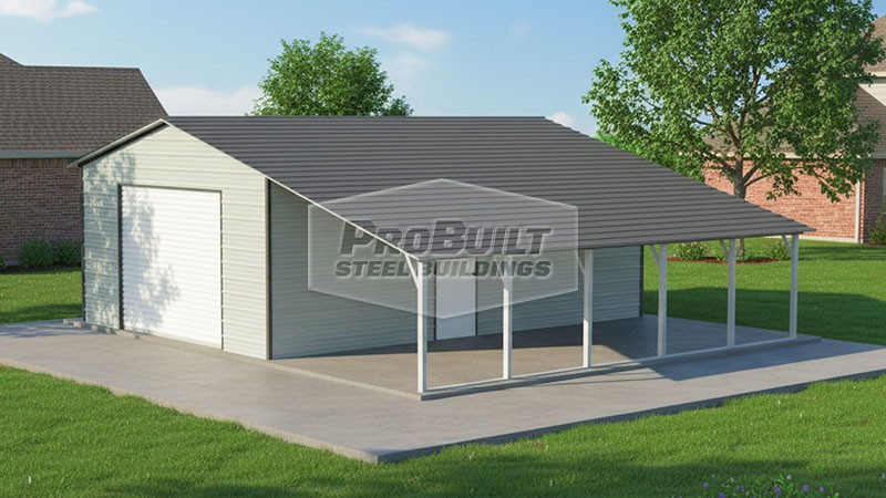 18x25 Steel Garage - Probuilt Steel Buildings