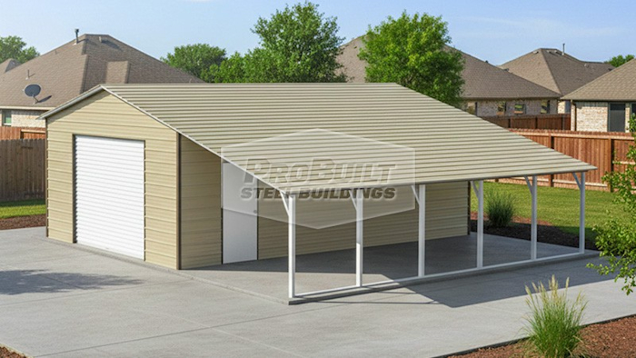 30x25 A-frame Garage