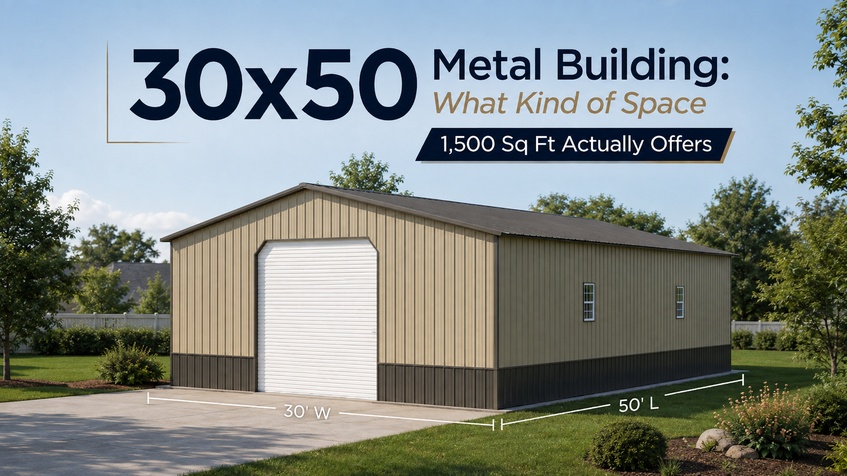 thumbnail-30x50 Metal Building: What Kind of Space 1,500 Sq Ft Actually Offers