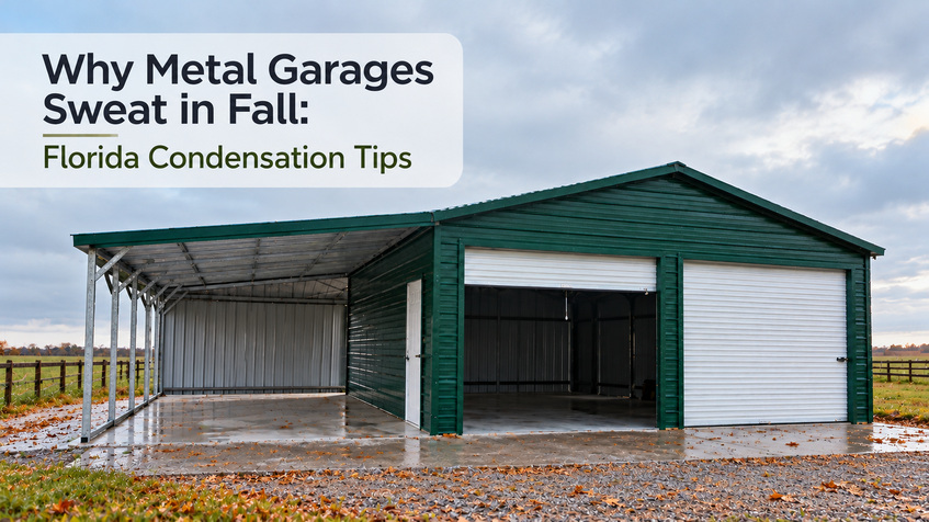thumbnail-Condensation in Florida Metal Garages During Fall: Why It Happens and How to Prevent It