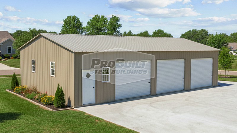 24x45 Steel Garage