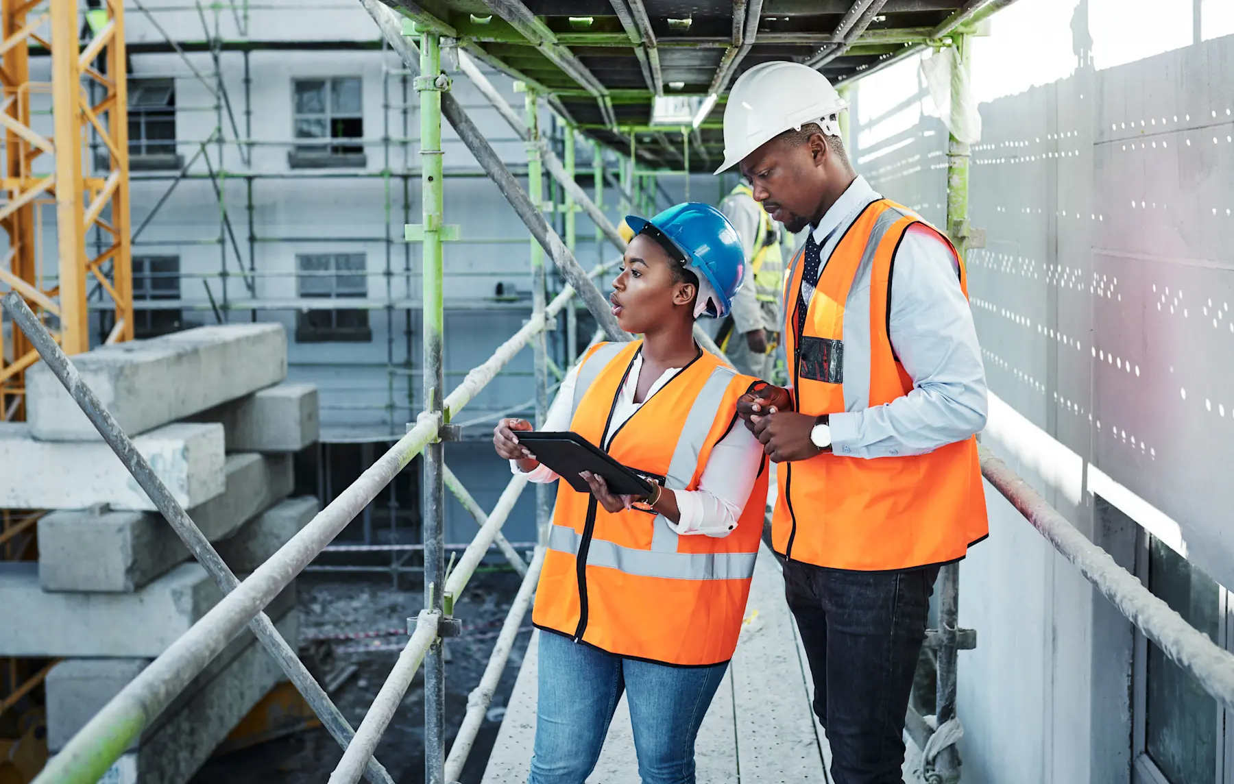 Two inspectors on site