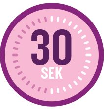 KÄYTÄ KAKSI KERTAA PÄIVÄSSÄ 30 SEKUNNIN AJAN