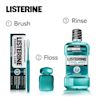 LISTERINE® routine, 1 brush, 2 floss, 3 rinse LISTERINE!