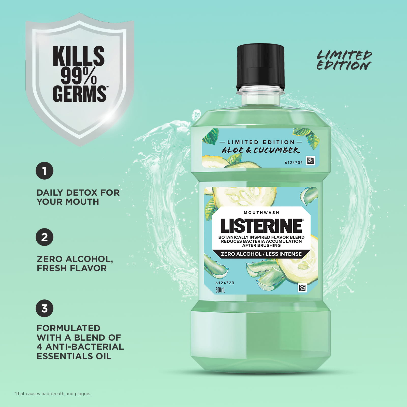 LISTERINE® ALOE & CUCUMBER - Image 3 - Listerine - en-MY