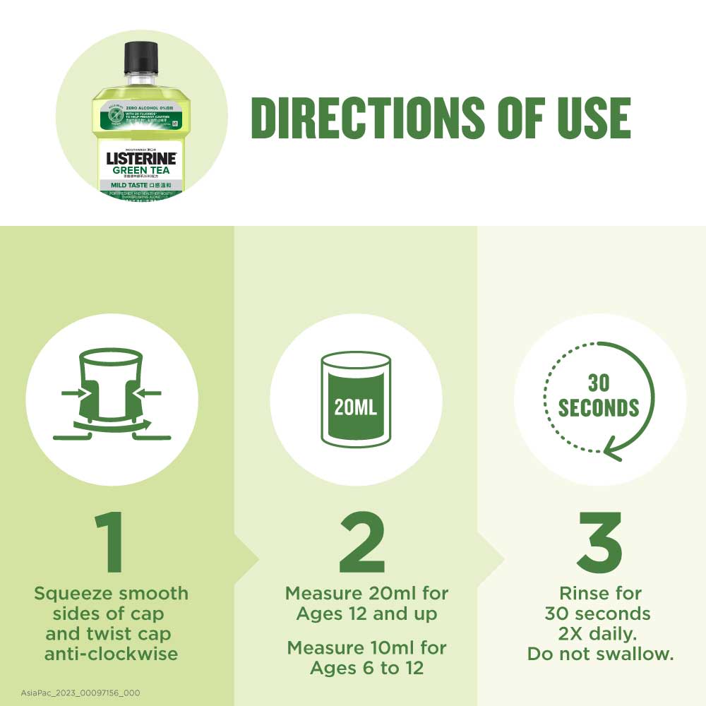 LISTERINE® Green Tea Mild Taste (Zero Alcohol) - Image 8 - Listerine - en-SG