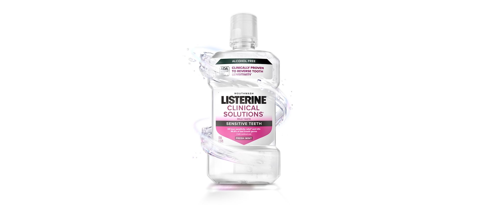 Banner awards featuring LISTERINE® Clinical Solutions Sensitive Teeth Mouthwash