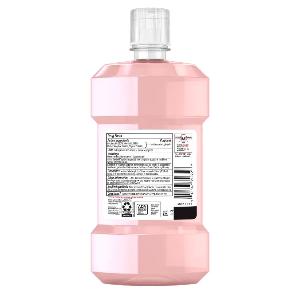 Back Pack Shot of LISTERINE® Clinical Solutions Gum Health Antiseptic Mouthwash for Gingivitis 500mL