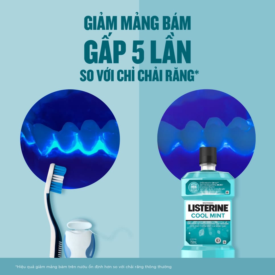 Nước súc miệng diệt khuẩn LISTERINE ® COOL MINT - Image 5 - Listerine - vi-VN