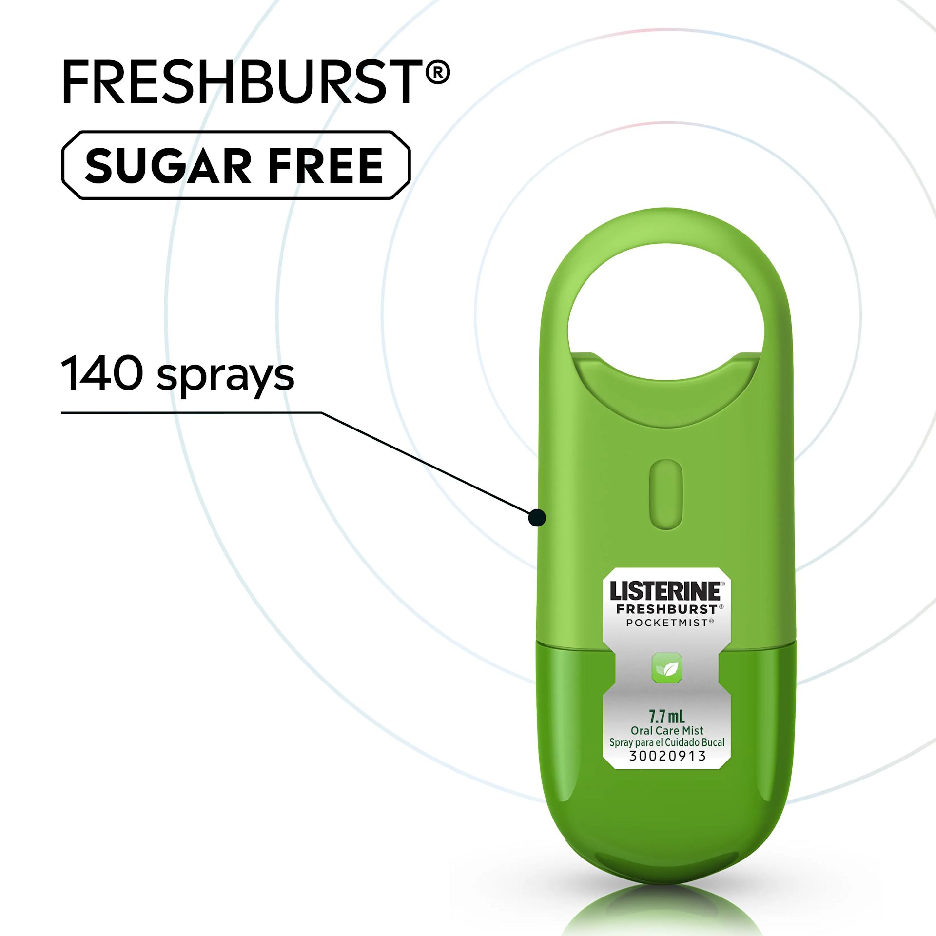 LISTERINE® FRESHBURST® Pocketmist, sugar free 140 sprays