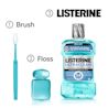 LISTERINE® Whitening steps, 1 brush, 2 floss and 3 Listerine!