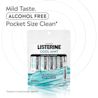 New LISTERINE® On-The-Go Cool Mint, mild taste. Alcohol free pocket size clean