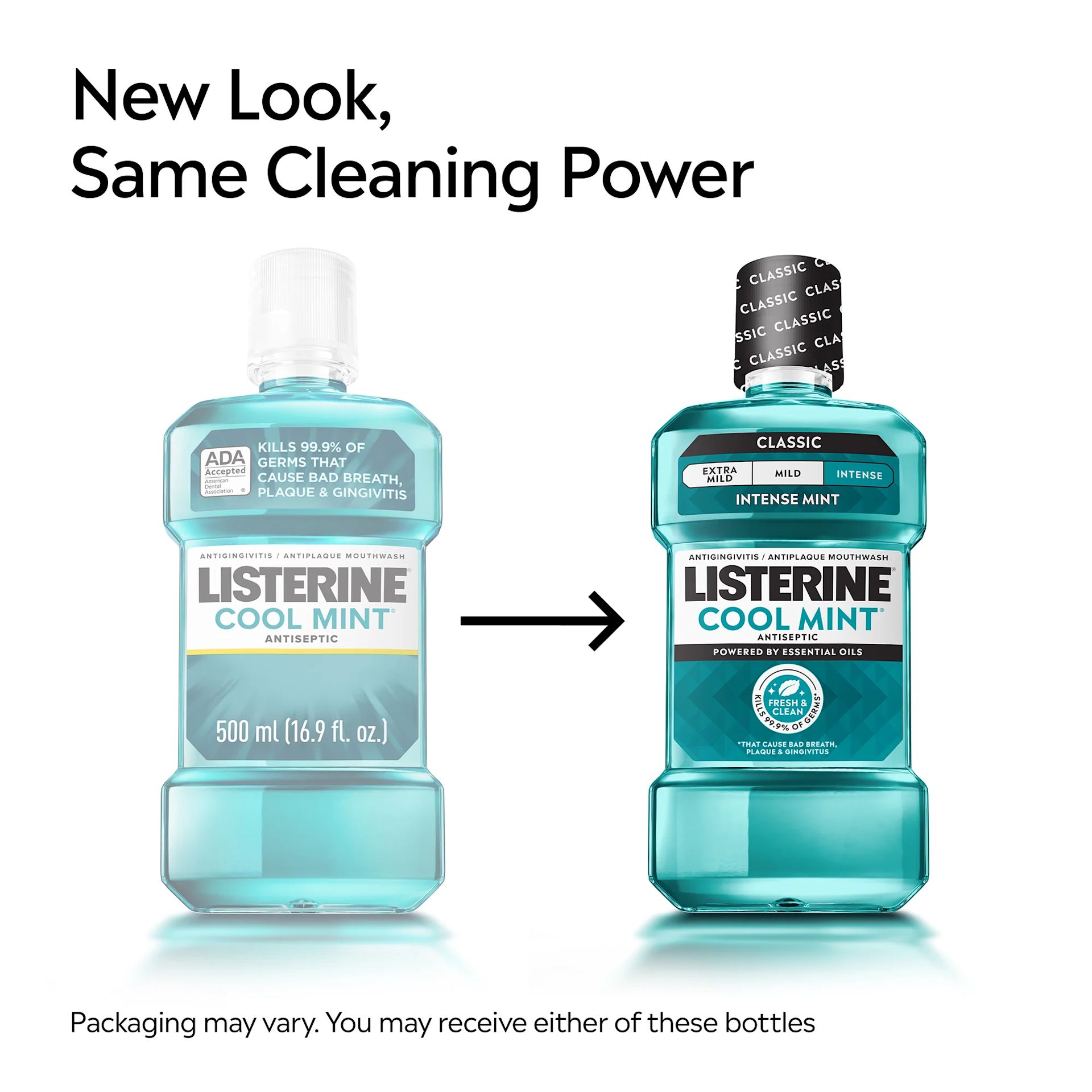 LIS B+ From To CM Intense RGB 01 New Look, same cleaning power. Packaging may vary. You may receive either of these bottles