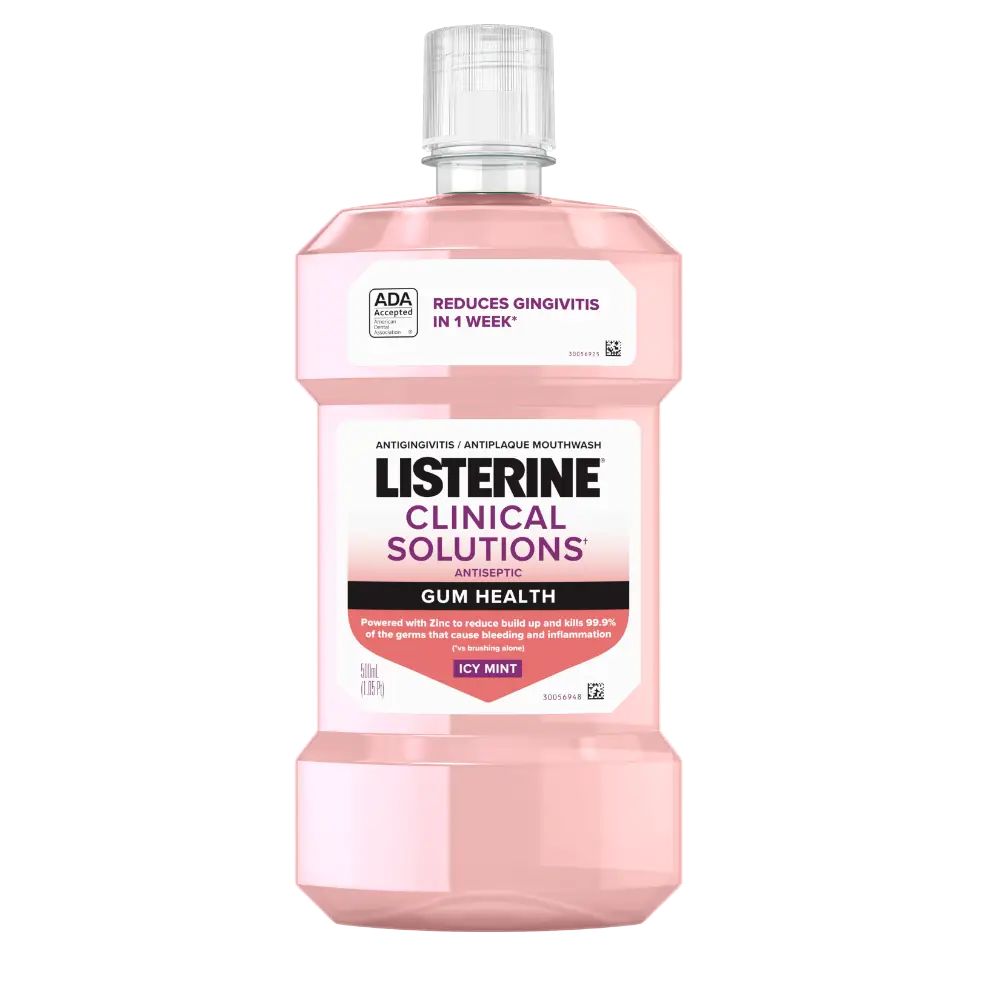 Front Pack Shot of LISTERINE® Clinical Solutions Gum Health Antiseptic Mouthwash 500mL