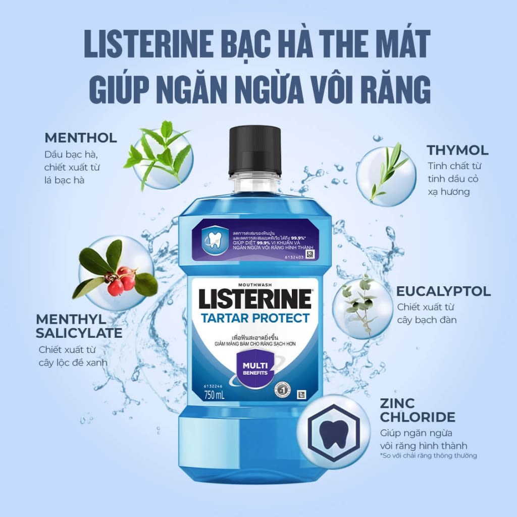 Nước súc miệng diệt khuẩn LISTERINE ® TARTAR PROTECT - Image 2 - Listerine - vi-VN