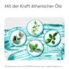Darstellung ätherischer Pflanzenöle in Wasserblasen mit Hinweis auf die Kraft ätherischer Öle bei LISTERINE®.