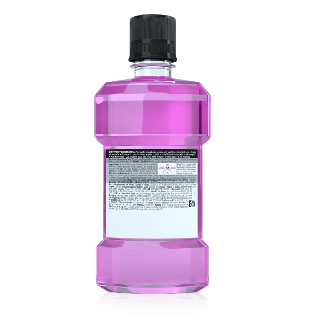 Producto listerine cuidado total back